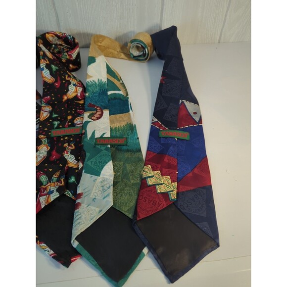 VTG Tabasco Ties Bundle Set Of 5 - Picture 6 of 7